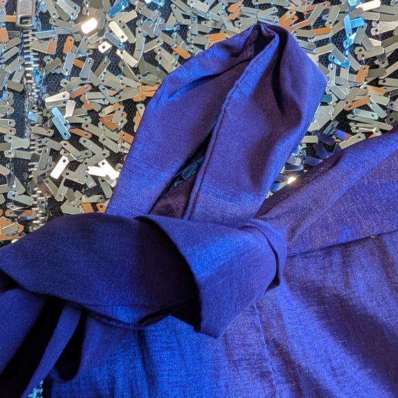 Juniors City Studio Purple Sequin Ruched Sheath Dress Size 5 - Picture 9 of 9